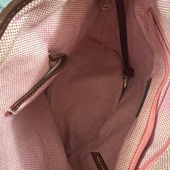 Dooney & Bourke Brown Monogram Canvas Bucket Bag - Picture 13 of 13